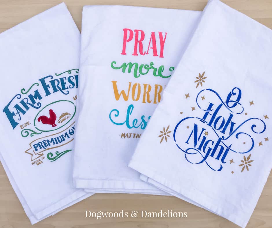 https://www.dogwoodsanddandelions.com/wp-content/uploads/Stenciled-Flour-Sack-Tea-Towels.jpg
